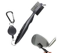 Spazzola per Golf Club E Golf Club Groove Cleaner 2 in 1,Spazzola per Mazze Da Golf E Pulitore per Scanalature,Mazza Da Golf Spazzole Groove per La Pulizia,Facile Da Attaccare Alla Borsa Da Golf