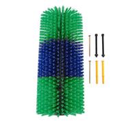 Spazzola per graffiare il bestiame Strumento per toelettatura per massaggi durevole adatto agli animali per bovini equini ovini suini cervo plastica 435 mm 17,13 pollici (Verde)