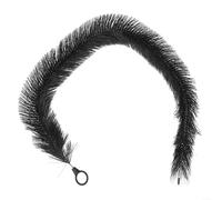 Spazzola per grondaie, 100 cm, resistente, con anima in acciaio inox, adatta alla maggior parte delle grondaie, colore: nero
