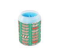 Spazzola per il bagno con fragole a pois rossi e setole in silicone morbido, pulisce delicatamente le zampe dopo le passeggiate