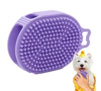 Spazzola per il bagno del cane, spazzola per shampoo per cani a doppio lato con gancio, spazzola per la pulizia degli animali domestici per cani e gatti a pelo lungo e corto, strumento per la