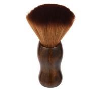 Spazzola per il collo, e morbida spazzola per il collo, con manico in legno, 16 x 4 cm, spazzola per la pulizia del viso, accessorio professionale per la pulizia dei capelli e per lo styling