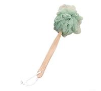 Spazzola per il corpo con luffa e manico lungo per uso doccia per promuovere la salute della pelle stimolando il flusso sanguigno e rimuovendo la pelle morta (verde)