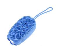 Spazzola per il corpo del bagno delle bolle del silicone con la spugna di stoccaggio del sapone Massaggio del cuoio capelluto Scrubber pelle pulita doccia esfoliante guanto