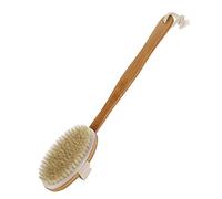 Spazzola per il Corpo della Doccia Bagno Lungo 2 in 1 con Setole Morbide per la Pelle Esfoliante e Cura-stimola il Flusso Sanguigno e Linfatico-design a Manico Lungo Facile Raggiungere la Pelle