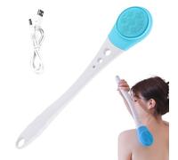 Spazzola Per Il Corpo Elettrica Per La Schiena Per Doccia, Scrubber Per Il Corpo Con Manico Lungo Impermeabile, Per Adulti Secchi E Sensibili Al Grasso, Uomini Anziani, Casa, Vasca Da Bagno, Bagno,