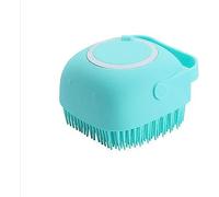 Spazzola per il corpo in silicone blu, 2 in 1 spazzola per doccia morbida da bagno, Scrubber per il corpo con dispenser per gel doccia, Lavare esfoliante strumento doccia shampoo spazzola