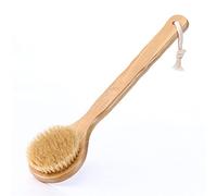 Spazzola per il corpo per spazzolare a secco, spazzola per doccia per la pelle secca, spazzola per la schiena della doccia, spazzola esfoliante, stimola la circolazione sanguigna, migliora i linfatici