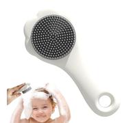 Spazzola per il lavaggio dei capelli del bambino, con setole morbide, spazzola ergonomica per baby shower, spazzola in silicone per bambini e ragazze