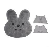 Spazzola per il lavaggio dei piedi con tappetino da bagno antiscivolo, setole in silicone per la pulizia e il massaggio dei piedi, progettata per evitare lo scivolamento nella doccia o nella vasca da