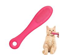 Spazzola per il mento del gatto, per la pulizia del mento del gatto, spazzolino da denti in silicone per uso alimentare, facile da pulire