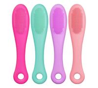 Spazzola per il mento del gatto - Spazzola per il mento in silicone per cani e gatti | Spazzola per pulizia animali domestici con dita antiscivolo | Forniture per animali morbide e delicate per la cur