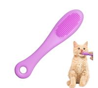 Spazzola per il mento del gatto - Spazzolino da denti in silicone per la cura dei denti del gatto | setole morbide manico ergonomico scrubber per la pulizia del mento del gatto | Scrubber per il mento