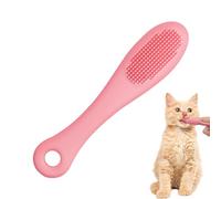 Spazzola per il mento del gatto - Spazzolino da denti in silicone per la cura dei denti del gatto | setole morbide manico ergonomico scrubber per la pulizia del mento del gatto | Scrubber per il mento