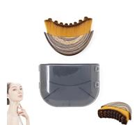 Spazzola per il viso con contorno linfatico, spazzola per il viso, massaggiatore per drenaggio linfatico per mascella e mento, forma ergonomica per una regolazione precisa della pelle e sollievo
