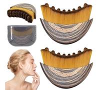 Spazzola per il viso linfatica, 2 pezzi, contorno linfatico, spazzola per il viso, spazzola linfatica, spazzola per il viso, con scatola portaoggetti, ideale per la cura quotidiana della pelle e il