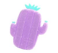 Spazzola per il viso per la cura della pelle, scrubber manuale in silicone, spazzola per rimuovere il trucco, spazzola per il lavaggio del viso in silicone, scrubber manuale a forma di cactus, facile