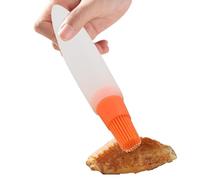 Spazzola per impastare per bottiglie, dispenser di olio in silicone con pennello, contenitore per olio d'oliva e contenitore con pennello in silicone per condimenti per insalata, cottura al forno,