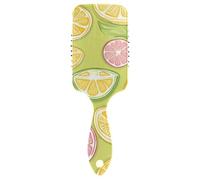 Spazzola per la crescita dei capelli lisci al limone verde Spazzola massaggiante per tutti i tipi di capelli con manico ergonomico cepillo para cabello de mujer