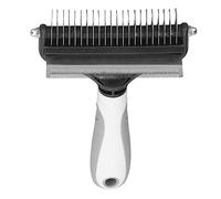 Spazzola per la Depilazione dell'animale Domestico, Pettine per la Depilazione del Cane in Acciaio Ottima Presa Ergonomica per la Famiglia di Cani