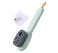 Spazzola per la pulizia con manico, spazzola per la pulizia con dispenser di sapone, spazzola ergonomica per scarpe dispenser di sapone, spazzola salvaspazio a setole morbide, spazzola per bucato dome