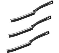Spazzola per la pulizia degli angoli, 3 pezzi, spazzola per la pulizia delle fessure, per il bagno, per la pulizia delle fughe, per la cucina, per le scanalature, per la porta, per finestre (nero)…