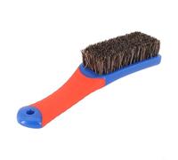 Spazzola per la pulizia degli interni con setole in nylon per dettagli per tappezzeria in pelle Auto Plus, spazzola in tessuto per auto, gadget, sedile, tetto e applicazioni di saldatura (setole a 7