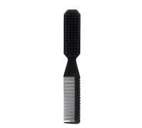 Spazzola per la pulizia dei capelli da barbiere a doppia faccia retrò per rimuovere il pettine spazzola per lo styling dei capelli strumenti da salone