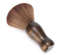 Spazzola per la pulizia dei capelli in fibra morbida con manico in legno per stilisti e barbieri per la toelettatura della rasatura strumento per il collo del viso durevole trucco delicato sulla pelle