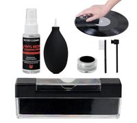 Spazzola per la pulizia dei dischi in vinile | Set di pulizia 'album | Piumino antistatico con palloncino per la pulizia dei dischi in vinile per la cura del vinile amanti dei musicisti