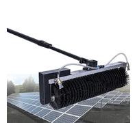 Spazzola per la Pulizia dei Pannelli solari con Asta telescopica, Spazzola a Rullo Solare da 25 Piedi per Una Pulizia efficiente dei Pannelli solari fotovoltaici sul Tetto, Strumento essenz