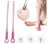 Spazzola per la pulizia dei piedi della doccia, spazzola per le dita dei piedi e i piedi | Spazzola per la pulizia tra le dita in silicone - Spazzola per pulire le dita dei piedi ergonomica per anzian