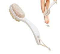 Spazzola per la pulizia dei piedi, pietra pomice 2 in 1 per i piedi | Spazzola per piedi multifunzionale 2 in 1 - Comodi da bagno antiscivolo, delicato rimuovi calli per i piedi, pietra pomi