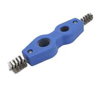 Spazzola per la Pulizia dei Terminali della Batteria Dell'auto, Spazzola per la Pulizia della Batteria Dell'auto 4 in 1 Strumento per la Pulizia dei Poli della Batteria in ABS +