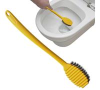 Spazzola per la pulizia del bagno, lavasciuga a manico lungo, Spazzola per la pulizia del WC con manico lungo, di senza vicolo cieco per pareti piastrellate, lavandini, vasca da bagno, lavabo
