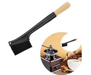 Spazzola per la pulizia del caffè con due teste, Spazzola per caffè Espresso Accessori per caffè in grani per caffè Barista Home Kitchen.