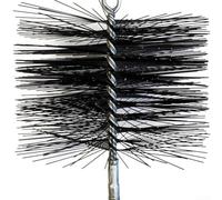 Spazzola per la pulizia del camino con interfaccia filettata M12 per l'utilizzo in caldaie e sistemi di ventilazione industriale (200 mm)