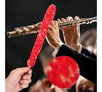Spazzola per la pulizia del flauto Nylon rosso Pratico per la pulizia del flauto Spazzola per tampone Detergente per l'umidità Parti di strumenti musicali Tampone per flauto Spazzola per la pulizia de
