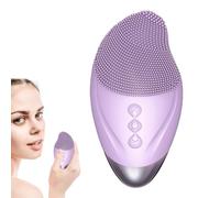Spazzola per la pulizia del viso, scrubber per il viso in morbido silicone, ricaricabile, impermeabile, vibrante, semplice strumento per la cura della pelle per una pulizia profonda, esfoliazione e