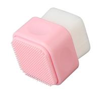 Spazzola per la Pulizia del Viso, Scrubber per il Viso in Silicone Manuale Portatile a Doppia estremità Impermeabile Delicato Sulla Pelle Rosa per Punti Neri
