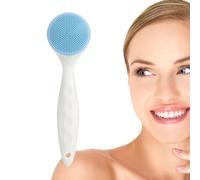 Spazzola per la pulizia del viso: spazzola manuale in silicone, spazzola per il viso, pulizia profonda della pelle del viso, massaggio dei pori per il massaggio quotidiano della pelle