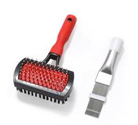 Spazzola per la pulizia della bobina 'evaporatore a doppia faccia, spazzola per la pulizia della bobina AC 14 x 2,5 cm e pettine ad alette, kit di pulizia del pettine ad aletta, facile da usare, o