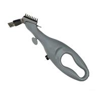 Spazzola per la pulizia della griglia resistente con setole in acciaio inossidabile per prestazioni affidabili su barbecue a gas e elettrici secondo necessità