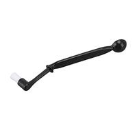 Spazzola per la pulizia della macchina da caffè Detergente per spazzole in nylon per macchina da caffè per la domestica (Negro con Cuchara A0006 23cm)