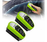 Spazzola per la pulizia della pellicola d'olio per auto, 2 pezzi, nuovo 2025, 2.0, verde, compatibile con parabrezza auto, detergente per ve