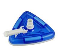 Spazzola per la pulizia della piscina Testa di aspirazione a vuoto Forma triangolare trasparente con interfaccia tubo girevole per rimuovere detriti, Testa di aspirazione a vuoto per piscin