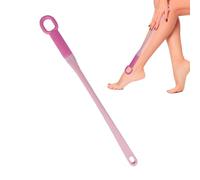 Spazzola per la pulizia delle dita dei piedi, in silicone, con manico lungo, setole tra le dita dei piedi, strumento facile da raggiungere per auto, per doccia, anziani, anziani, disabili, incinte e