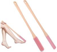 Spazzola per la pulizia delle fessure delle dita dei piedi Spazzola per i piedi per doccia, spazzola per i piedi Spazzola esfoliante la pulizia delle fessure delle dita morbide (Pink*1 Set)
