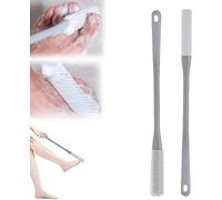 Spazzola per la pulizia delle fessure delle dita, spazzola esfoliante con manico lungo in silicone, spazzola per piedi con copertura riutilizzabile per asciugare, applicatore per lozione per dita con