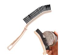 Spazzola per la pulizia delle fessure - Purificatore a setole dure per doccia | Design e stretto con setole solide e impugnatura ergonomica per raggiungere i bordi del